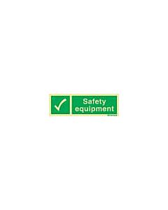 SAFETY SIGN SAFETY EQUIPMENT, 100X300MM