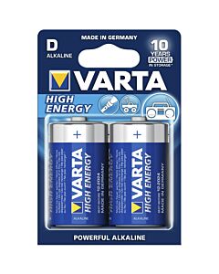 Varta High Energy Alkaline D  LR20 1,5V, on blister 2pcs