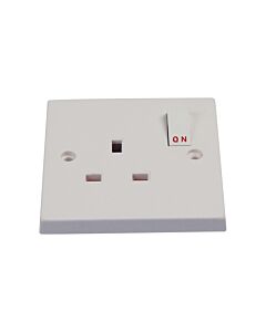British Receptacle with Switch 3-pole 13A, flush mntg