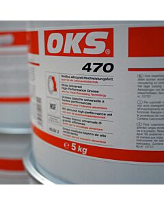 OKS Weißes Allround-Hochleistungsfett - No. 470 Hobbock: 5 kg