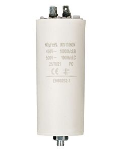 Capacitor 60 uF 450V with bolt/faston