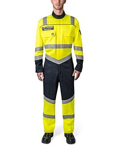 BOILERSUIT UV PROTCT HIGH, VISIBILITY YELLOW/NAVY M
