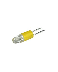 Single-Led Lamp 24-28V DC Bi-Pin T1.3/4 5x14mm yellow