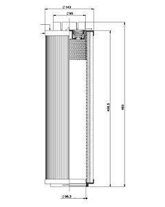 Filtration Group EcoPart Filter Element H 1300 RN 1 010 OV