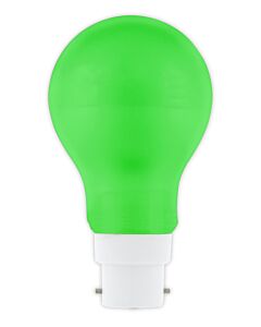 LED GLS-lamp A60 240V 1W 12lm B22 Green