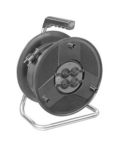 Eurodomest Cable Reel 4-way/Earth with 25mtr PVC HO5VV-F 3x1,5 mm²