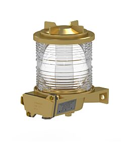 TEF 2870 Navigation light: Morse/Manoeuvre 360 deg. White, P28S, 230V, Brass/Glass