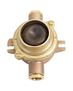 HNA cast brass Push-button switch -0- 1mk/1br 10Amp