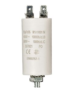 Capacitor 15 uF 450V with bolt/faston