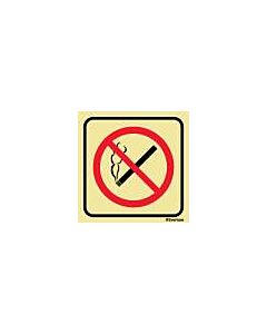 SIGN FOR PASSENGER VSL, NO SMOKING 150X150MM