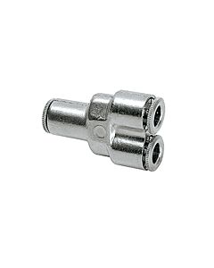 Perma Y-connector für Schlauch aØ 6 mm (Messing vernickelt) -
